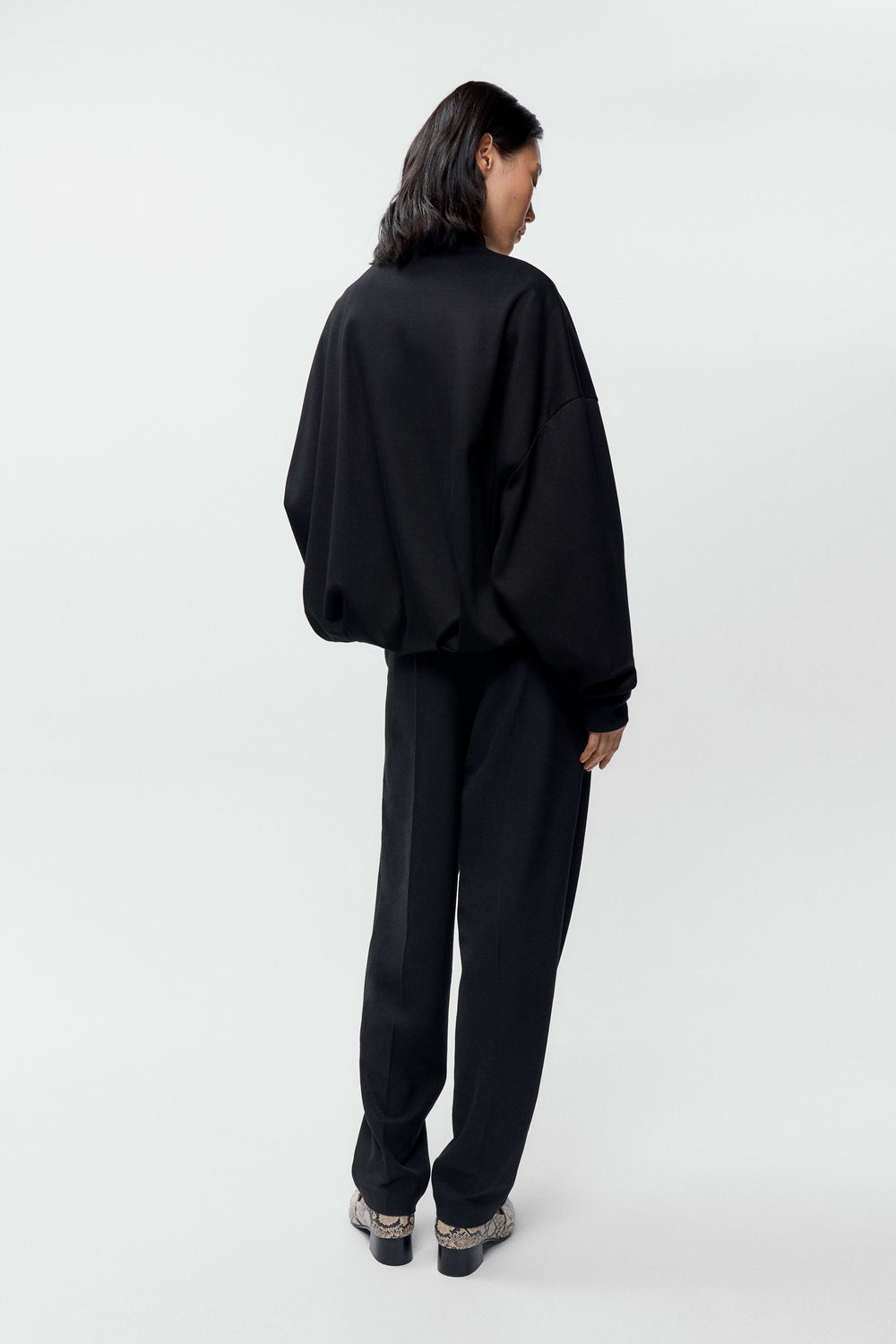 BALLOON QUARTER-ZIP Black