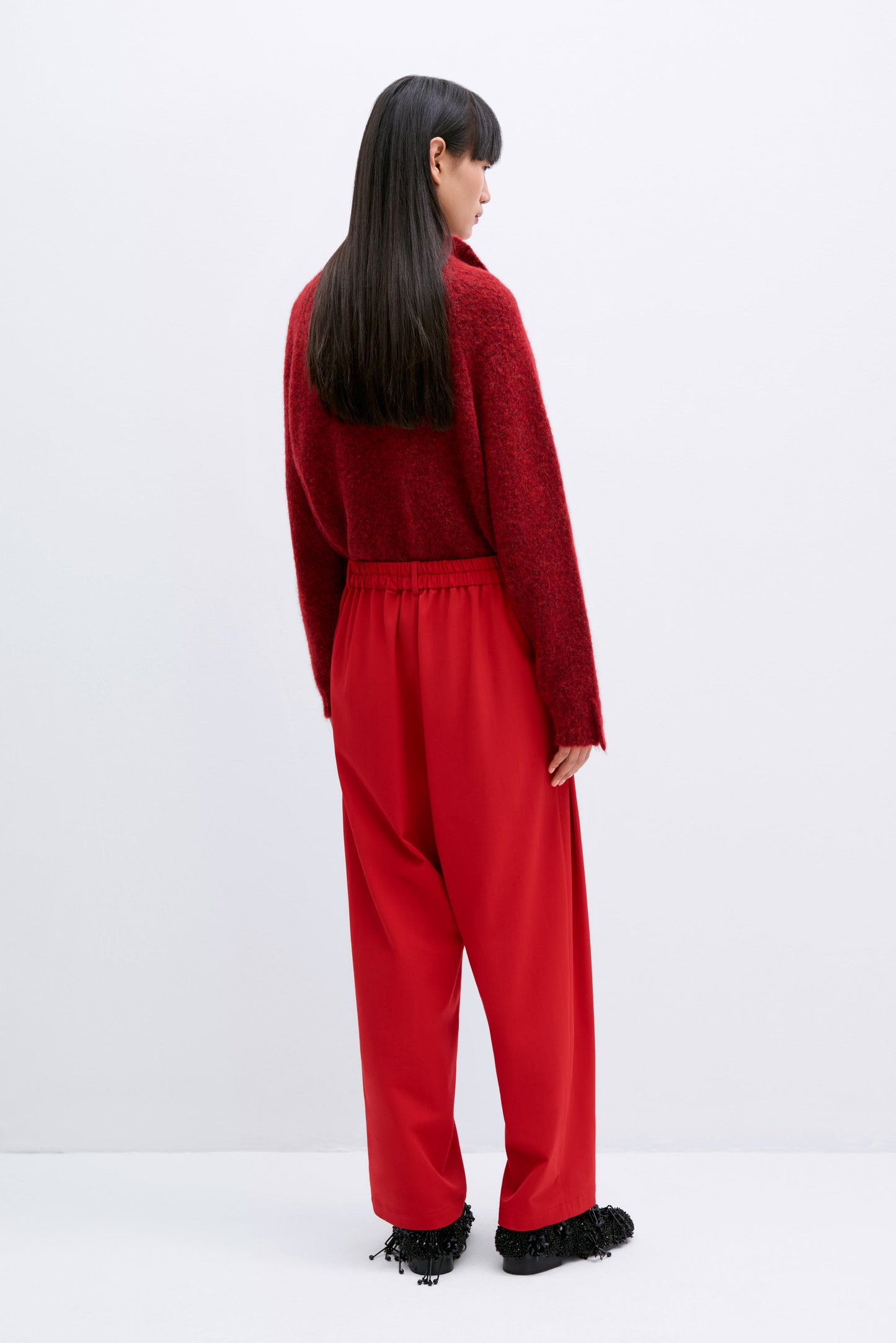 Cordera tailoring pocket pants red back