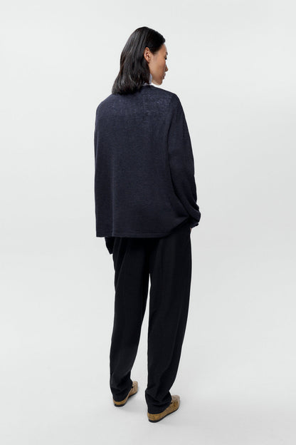 MERINO WOOL LONG-SLEEVE T-SHIRT Anthracite