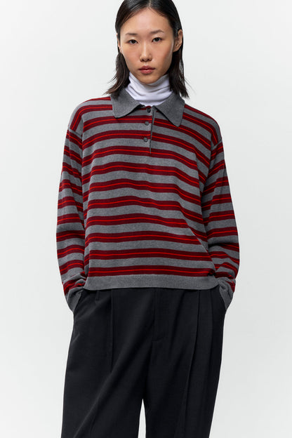 ORGANIC COTTON STRIPED POLO Multicolor