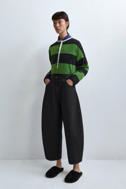 merino wool striped polo sweater herba