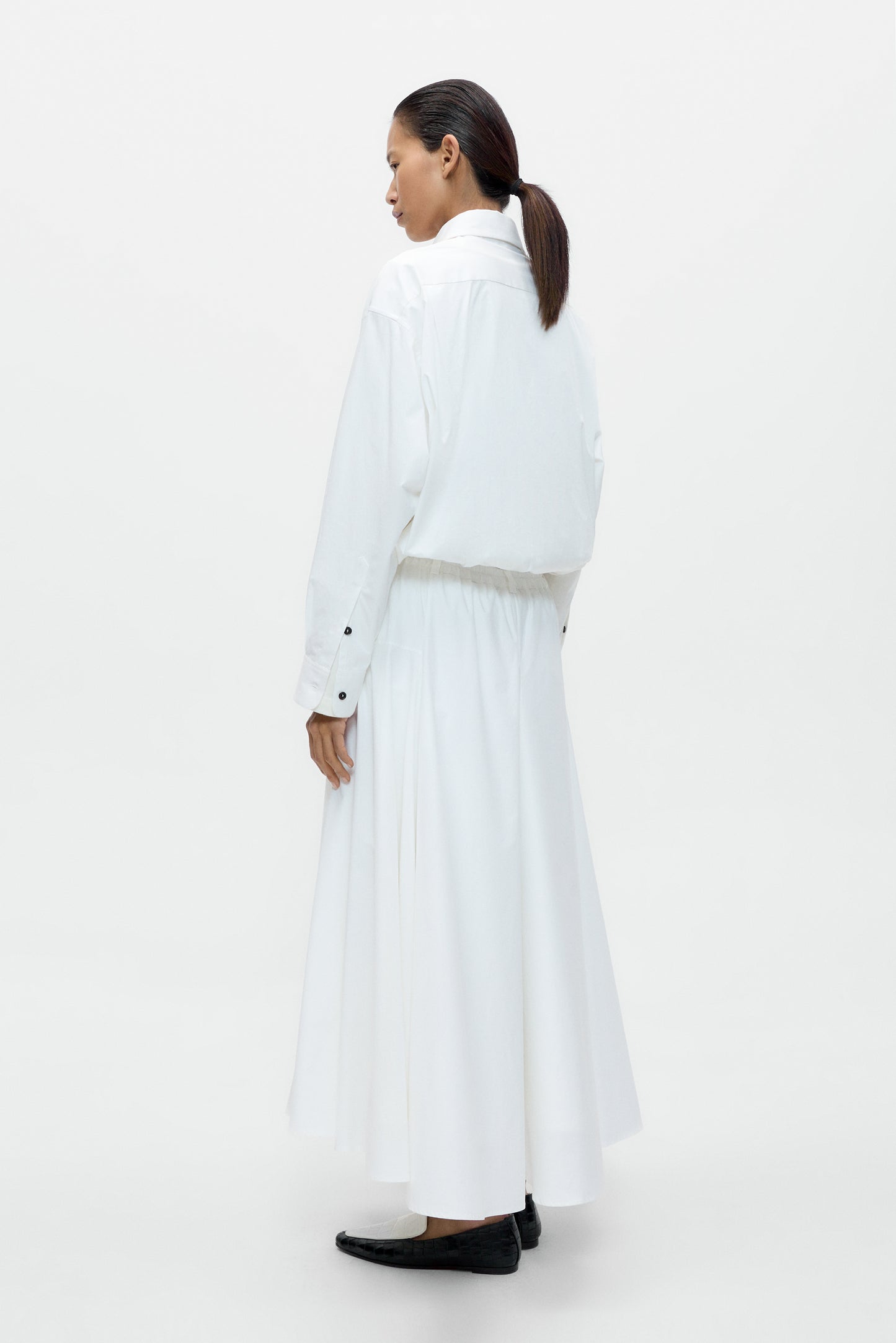 BOMBER SHIRT White