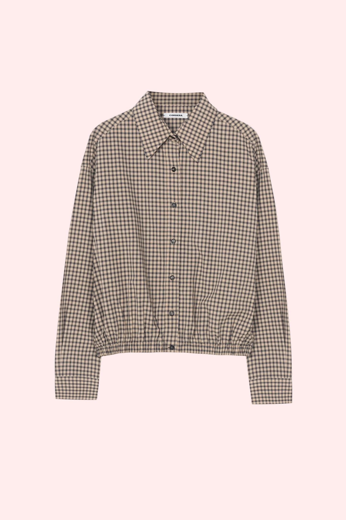 CHECKED BOMBER SHIRT Black/Orange