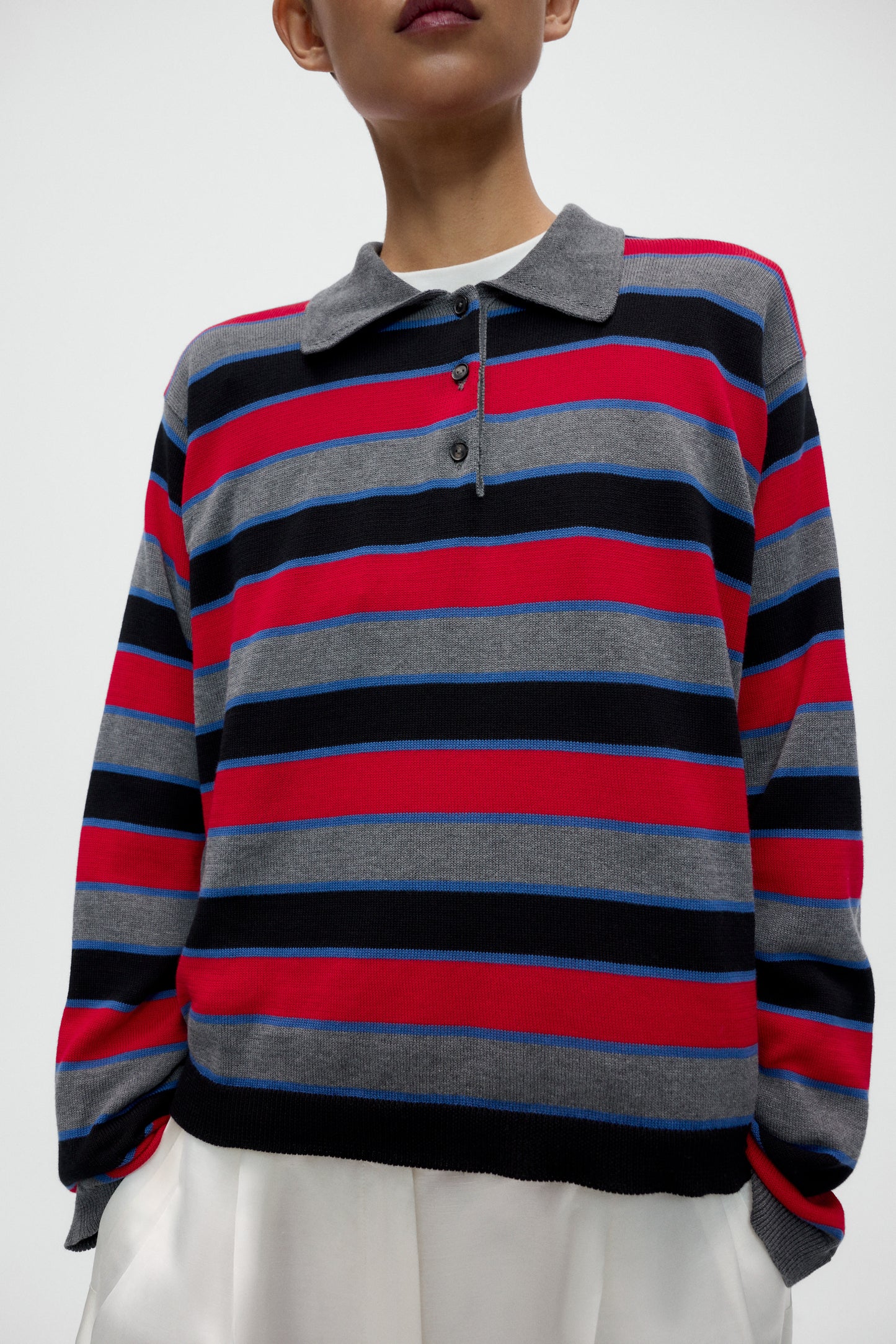 ORGANIC COTTON LONG-SLEEVE POLO