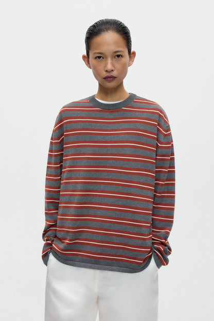 ORGANIC COTTON STRIPED LONG-SLEEVE TEE