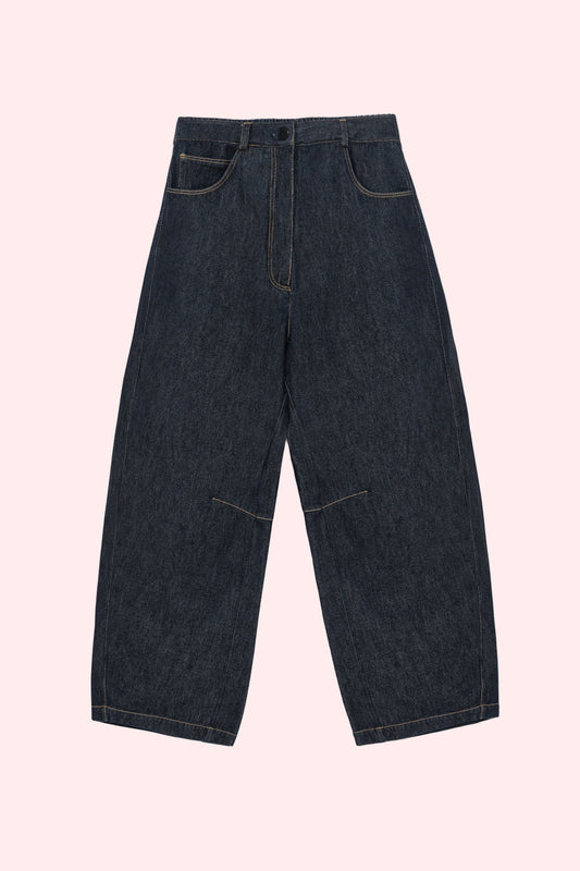 CURVED BAGGY JEANS