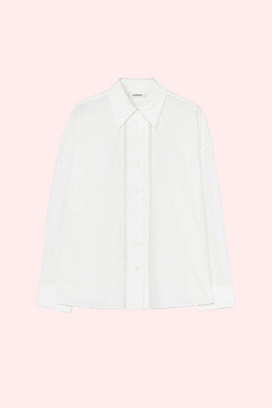 LACE SHIRT White
