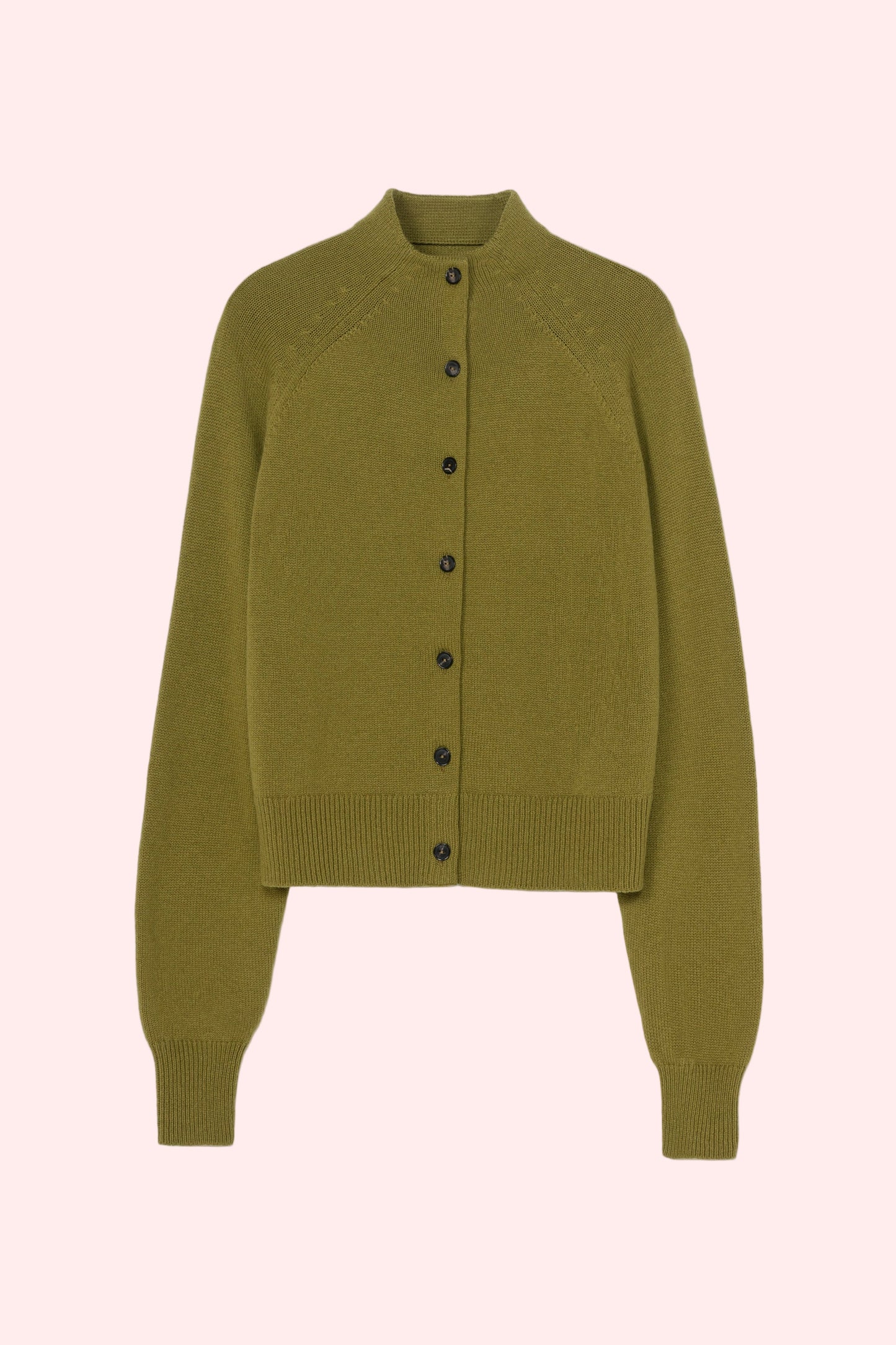 MERINO WOOL PERKINS CARDIGAN Woodbine