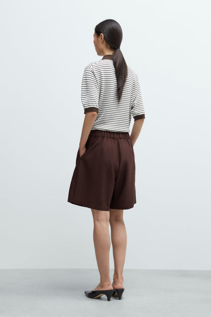 MERINO WOOL STRIPED POLO