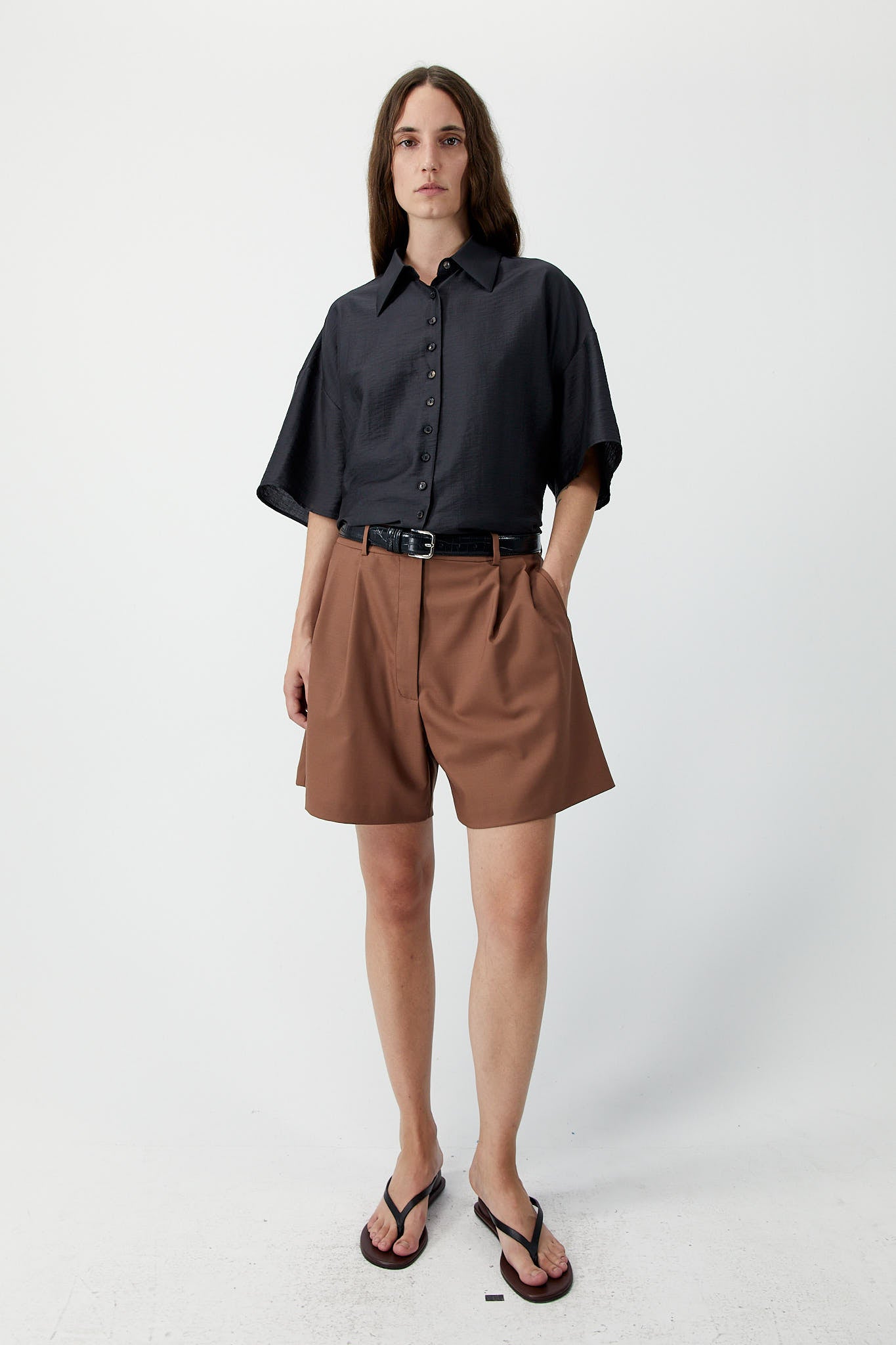 SHORT SLEEVE SHIRT Espresso