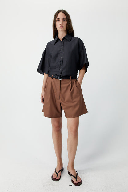 SHORT SLEEVE SHIRT Espresso