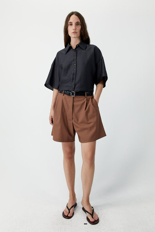 SHORT SLEEVE SHIRT Espresso