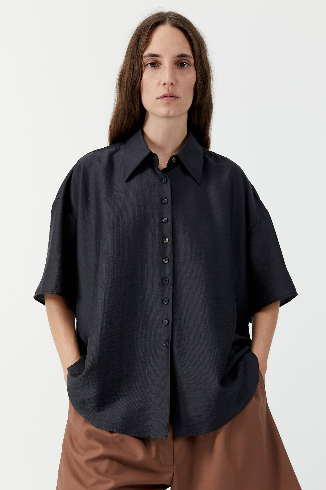 SHORT SLEEVE SHIRT Espresso
