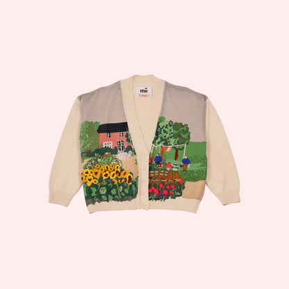 CARDIGAN BELLA LE POTAGER OFF WHITE