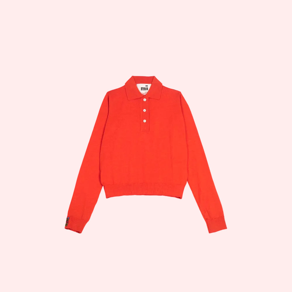 SWEATER POLO LES UNIS ORANGE