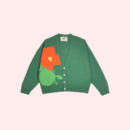 CARDIGAN BELLA LE POTAGER GREEN