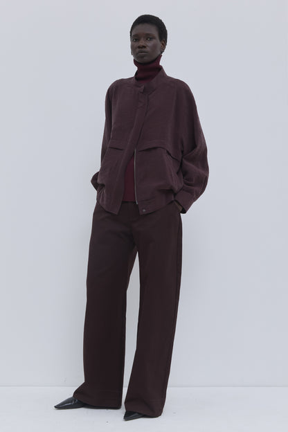 BOMBER VEST JASSIL 8918 WINE