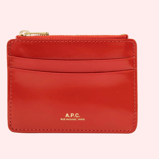 PORTE-CARTES PARIS BRIGHT RED