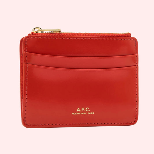 PORTE-CARTES PARIS BRIGHT RED