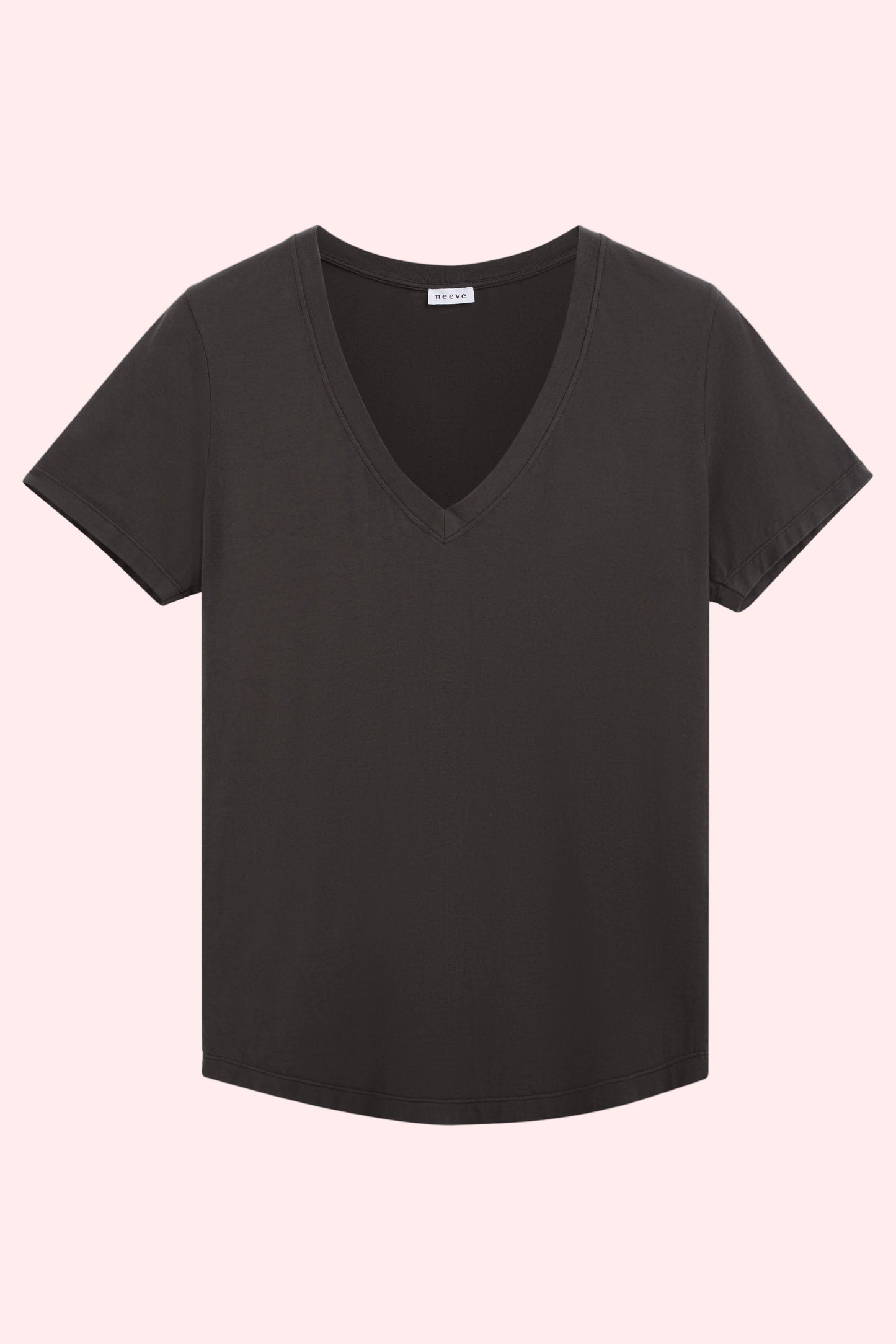 v-neck t-shirt The Stella Pitch Black