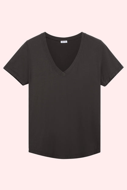 v-neck t-shirt The Stella Pitch Black