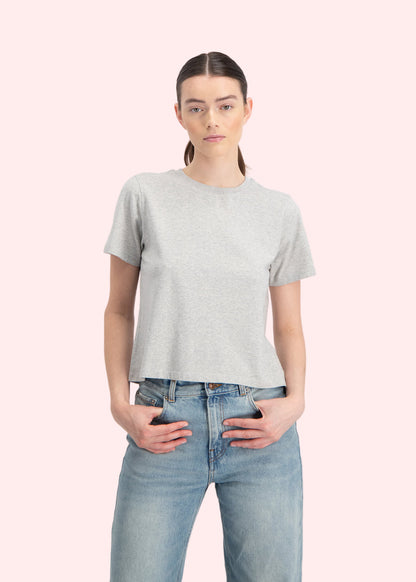 crew-neck t-shirt The Jill grey melange