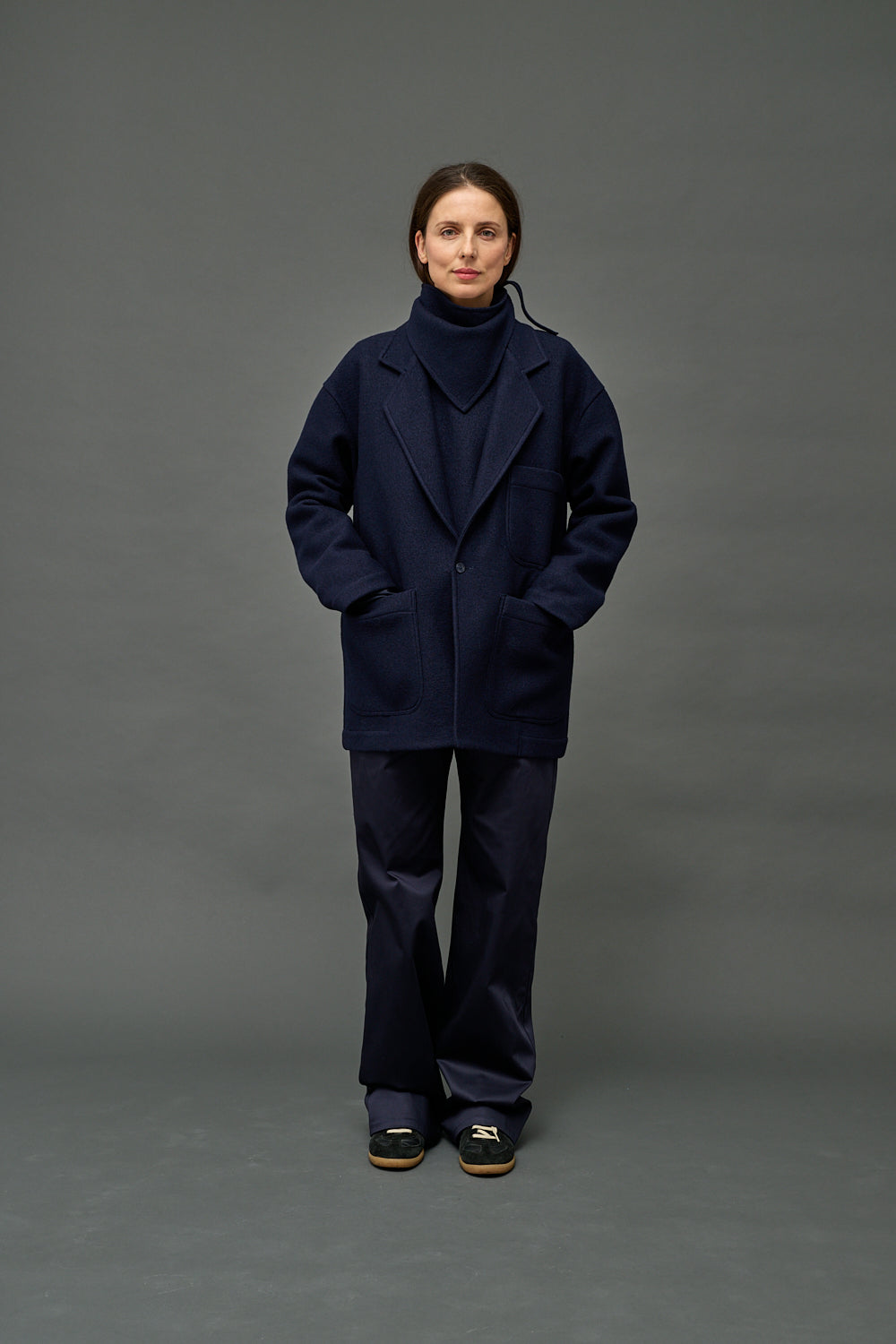 jacket Ultra don navy felt