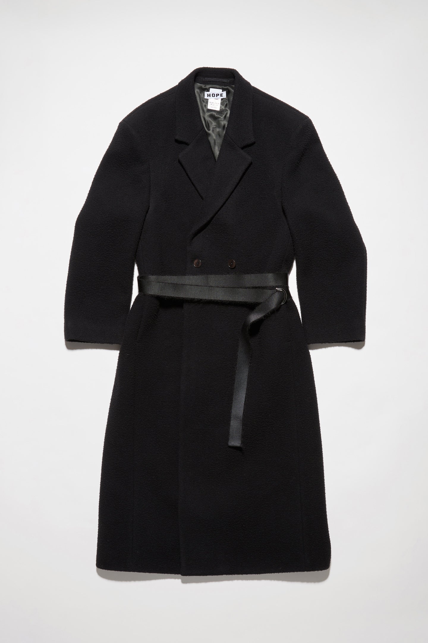 Abolish coat black casentino crush