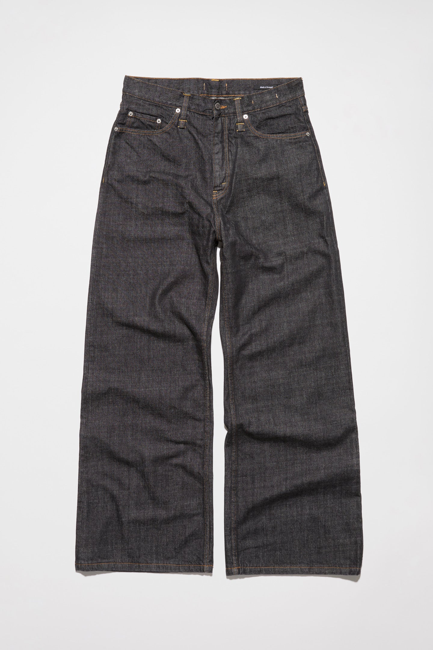 Skid jeans rinsed black