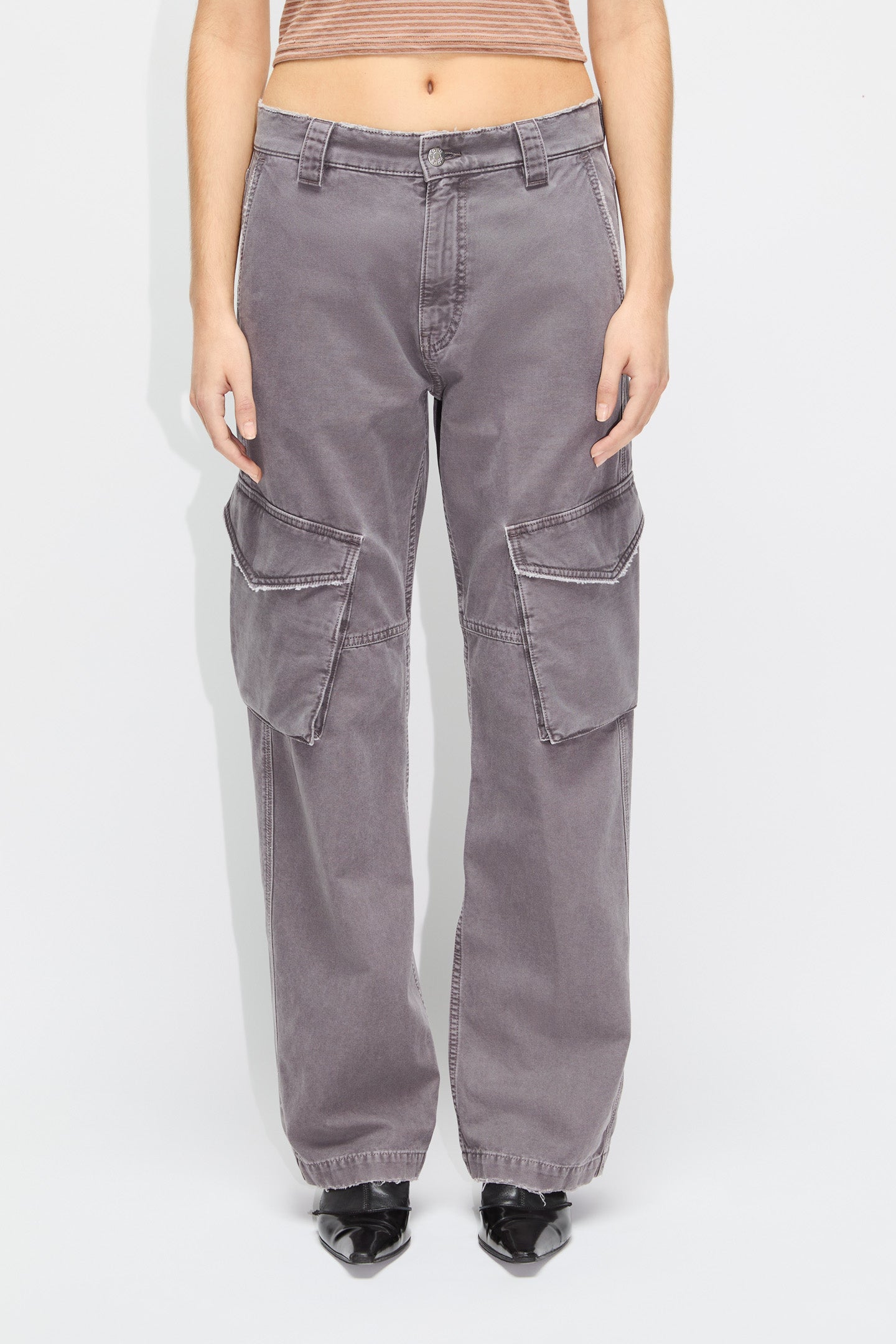 Rush cargo trousers granite grey