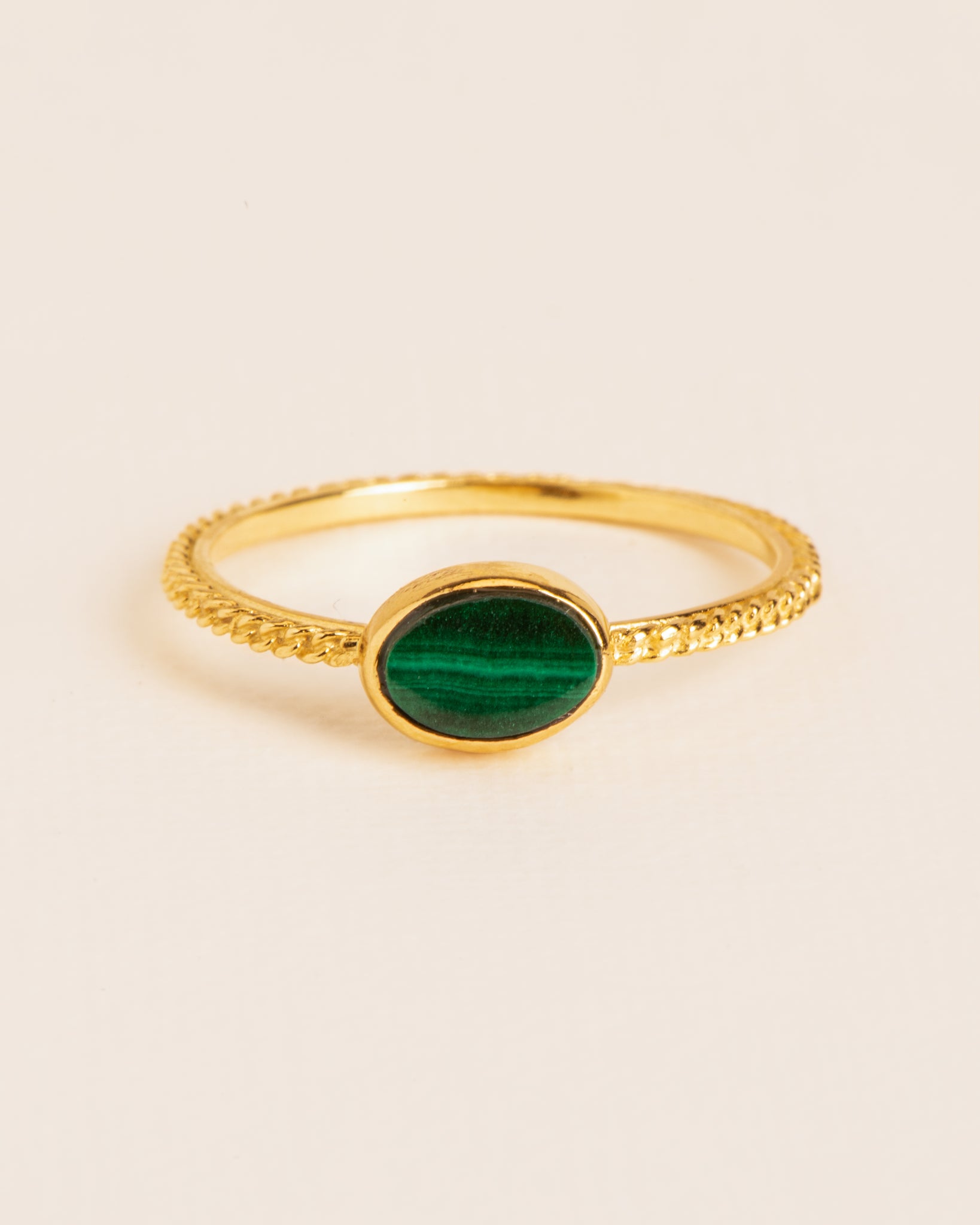 Malachite Trustone and Gold Ring | Patrick Adair Designs
