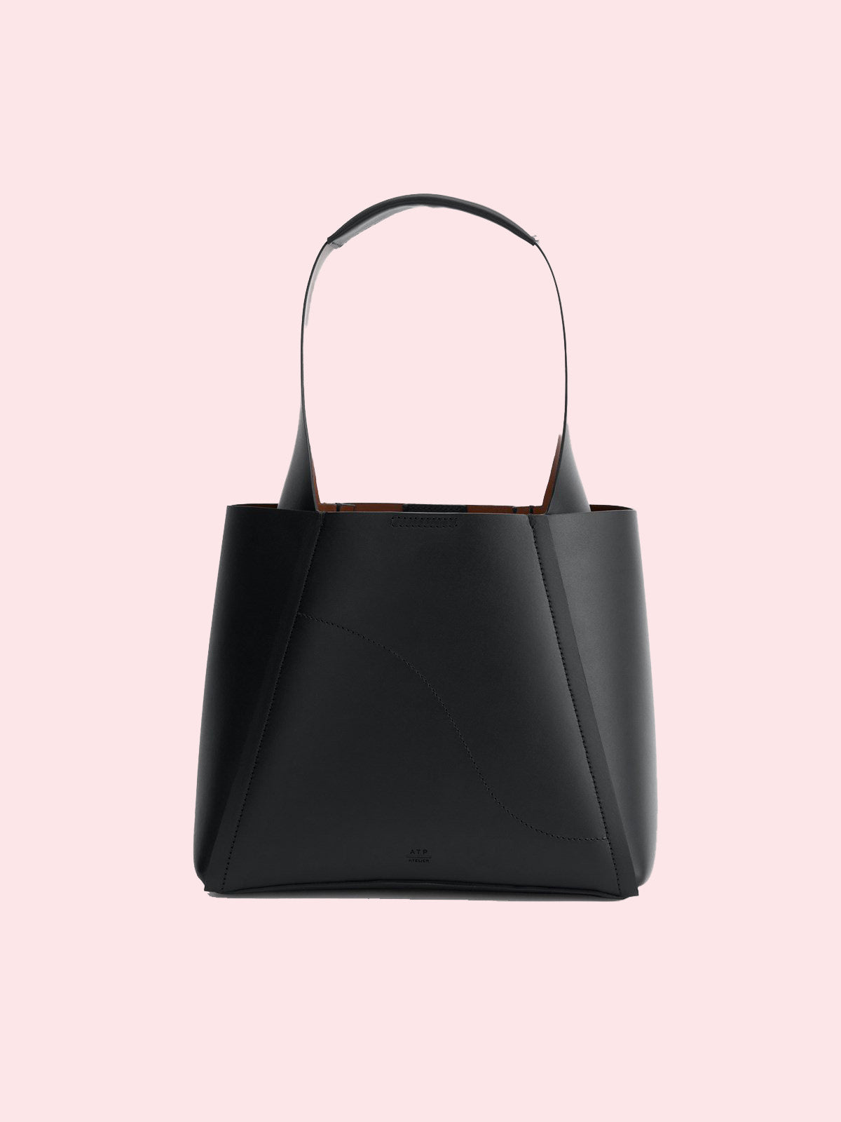 small tote bag Certaldo Black Double Faced Nappa